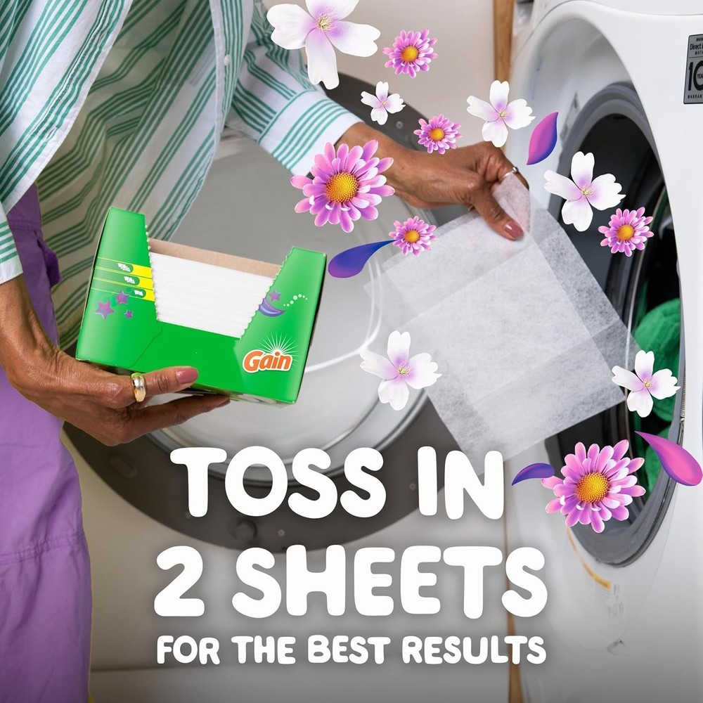 Gain Original Dryer Sheets, 120 Count.