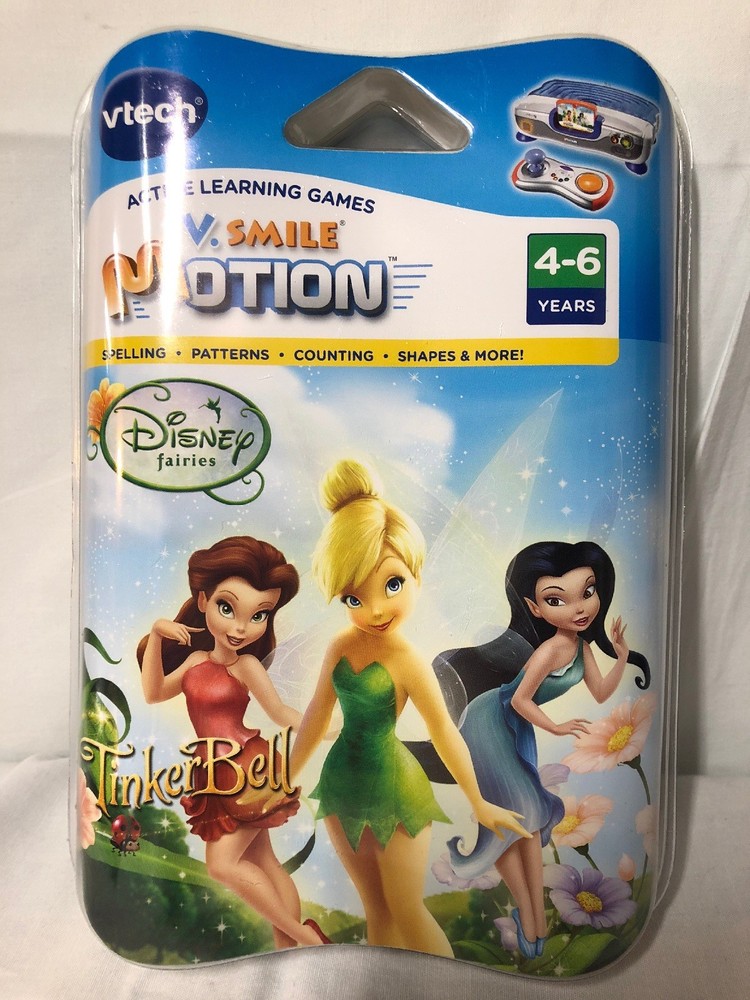 Vtech V.smile Motion Active Learning Adventure Game Tinkerbell Disney Fairies