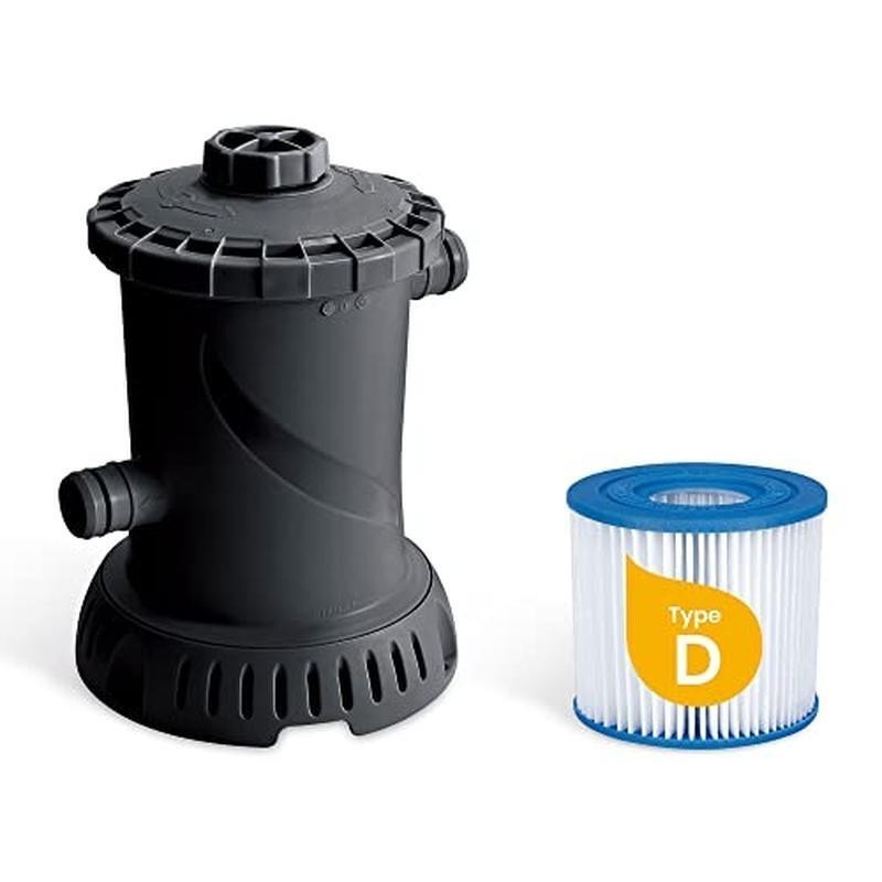 12ft Inflatable Above Ground Pool W/ Pump Filter Easy Setup Durable Design New