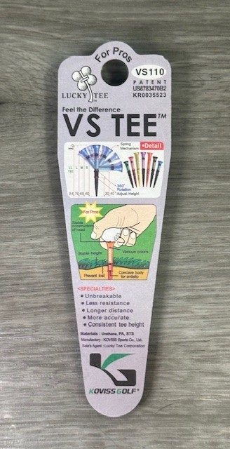 KOVISS VS TEES - FOR PROS - Single Large Golf Tee (VS110/G11)