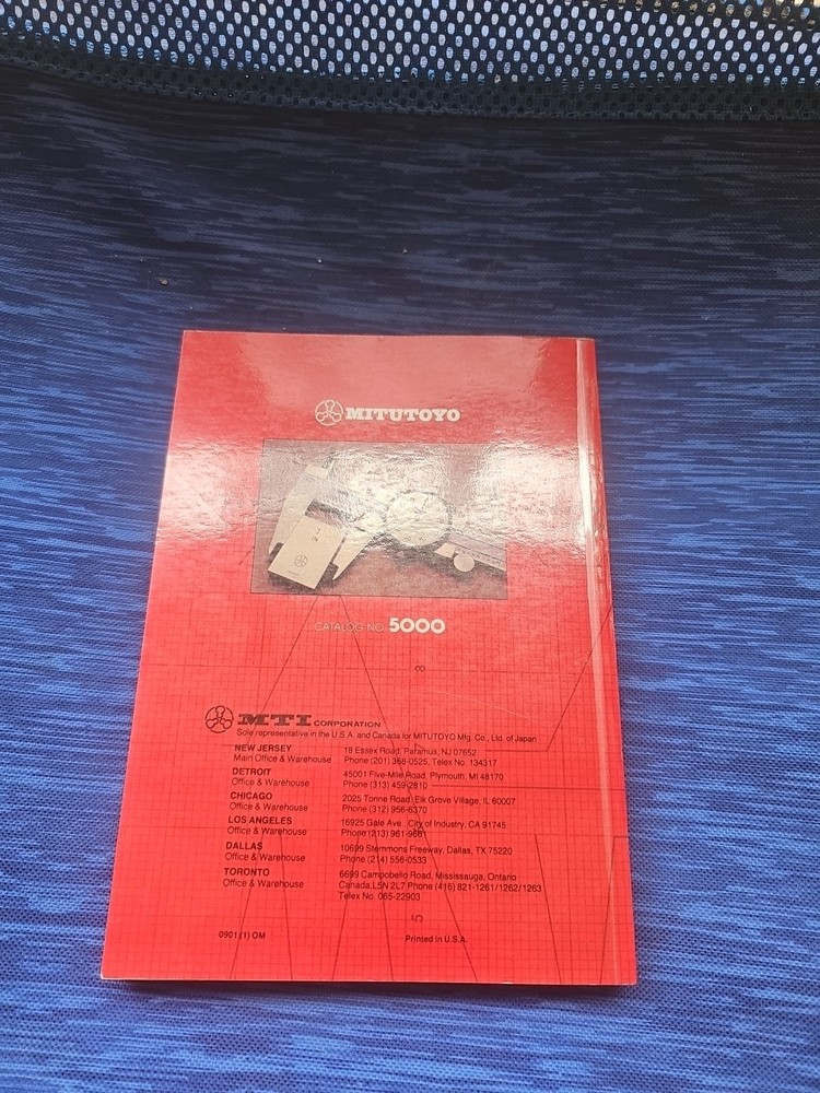 MITUTOYO MEASURING INSTRUMENTS CATALOG No 5000