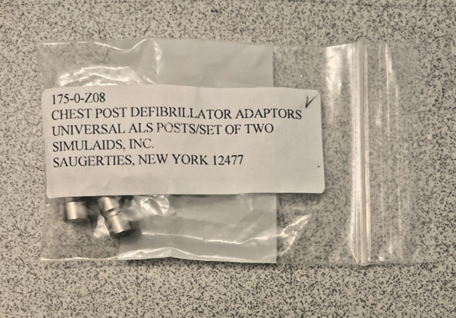 Simulaids 175-0-Z08 Interactive ECG Simulator Chest Post for Training Cables