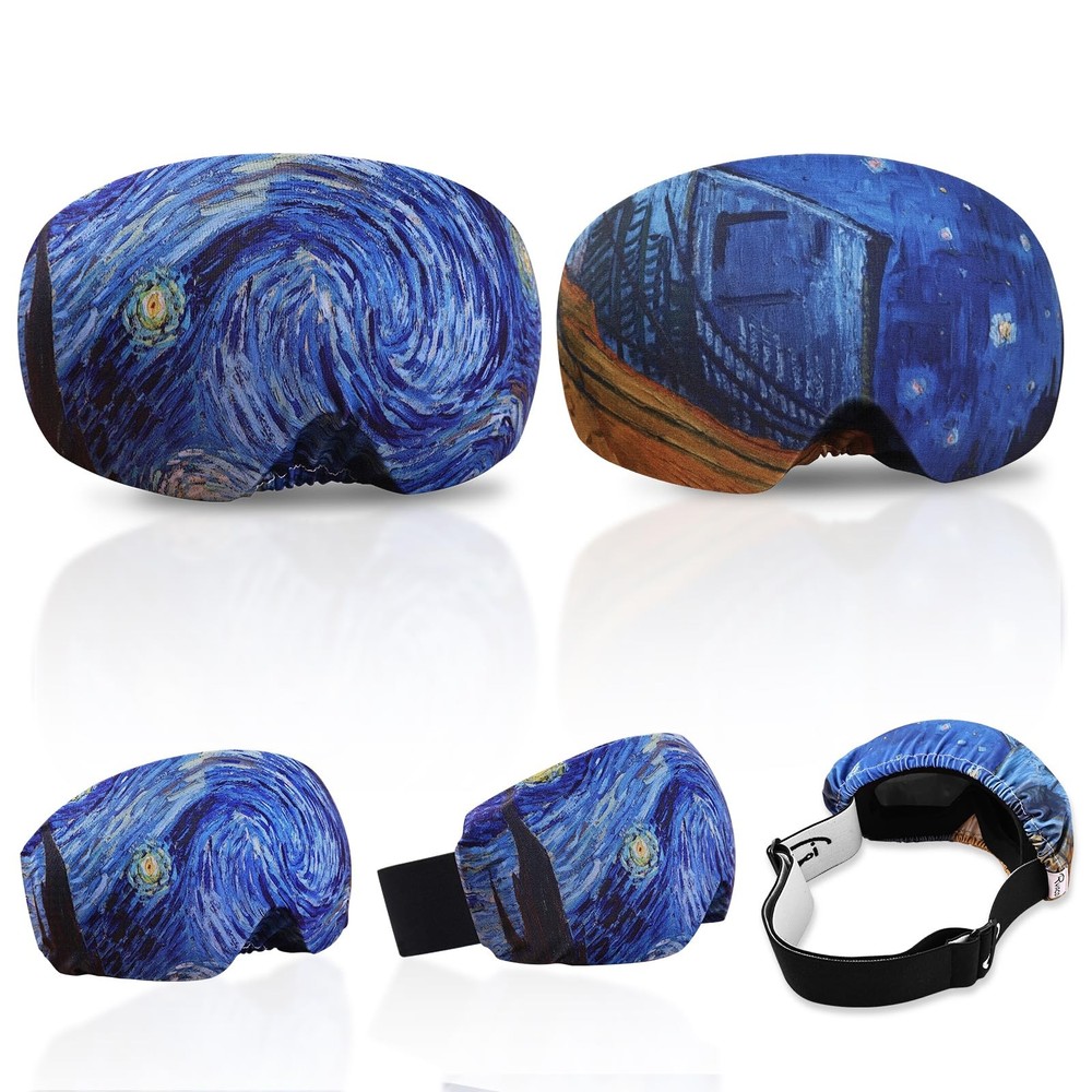 2 Pcs Ski Snowboard Goggle Cover Sleeve, Ski Goggles Microfiber Protective