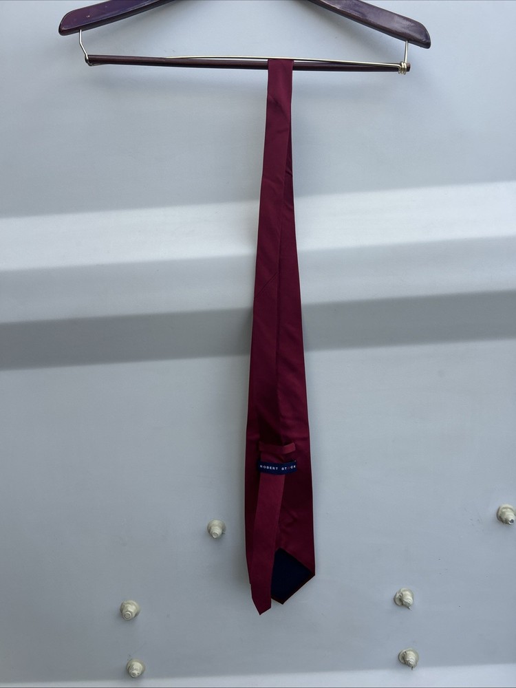 Robert Stock Red Silk Classic Tie