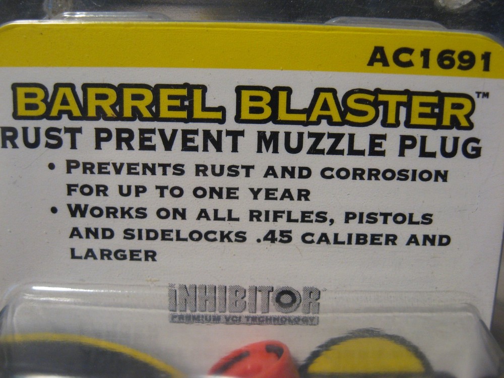CVA Muzzleloader Barrel Blaster AC1691 Muzzle Plug Rust Preventer