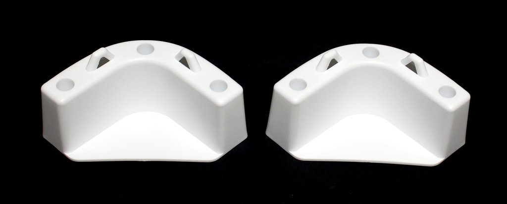 White BOAT MARINE COOLER MOUNTING BRACKETS FOR YETI IGLOO ENGLE COLEMAN (4 Pk)