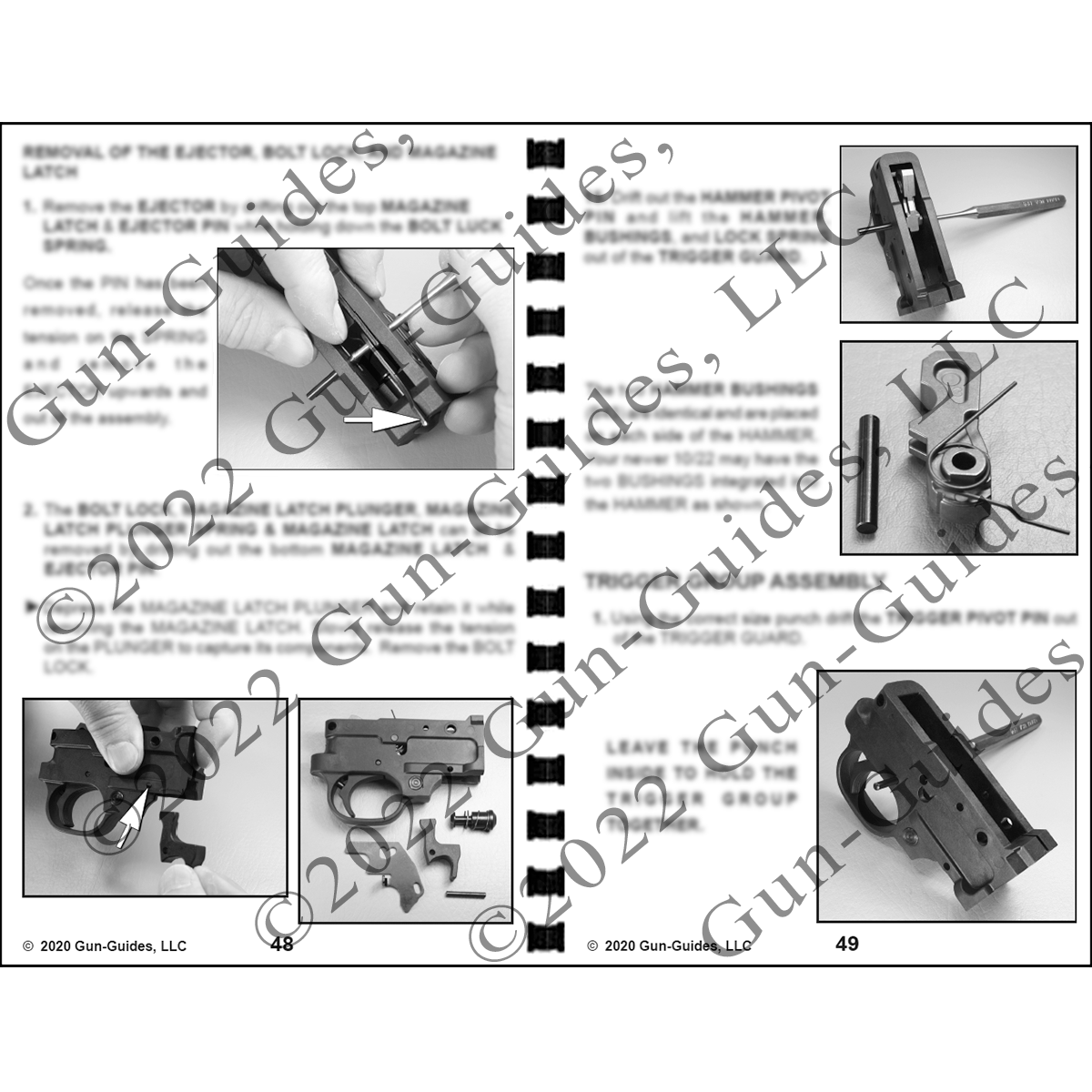 Ruger 10/22 Manual Book Takedown COMPLETE 10 22 LR Guide Gun-Guides 67 Pages