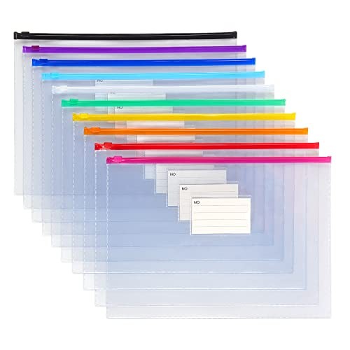 10 Pack Plastic Envelope Poly Zip Envelop Plastic Envelopes Files Zipper A4