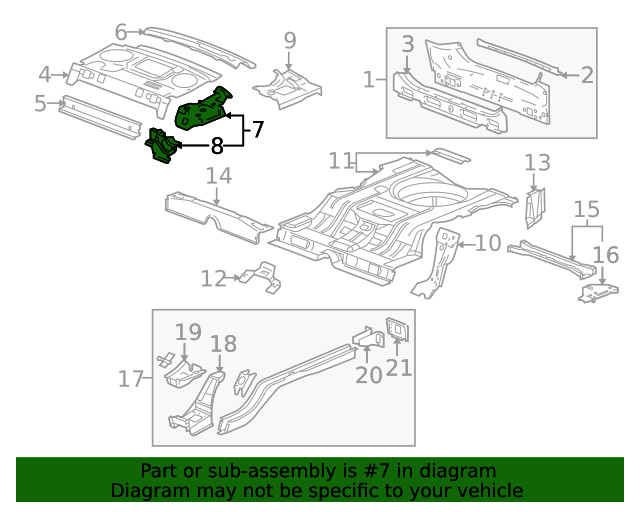 Genuine GM Rear Driver Side Window Panel Extension 89024059
