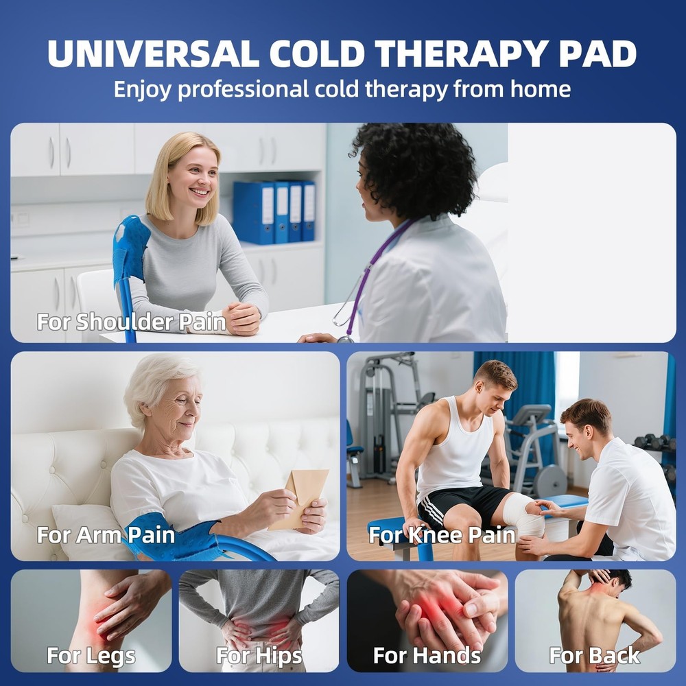 Ice Machine for Knee After Surgery Cold Therapy Machine for Knee Replacement ...