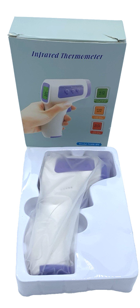 Non-Contact Infrared Digital Thermometer LCD Display Memory Function New In Box