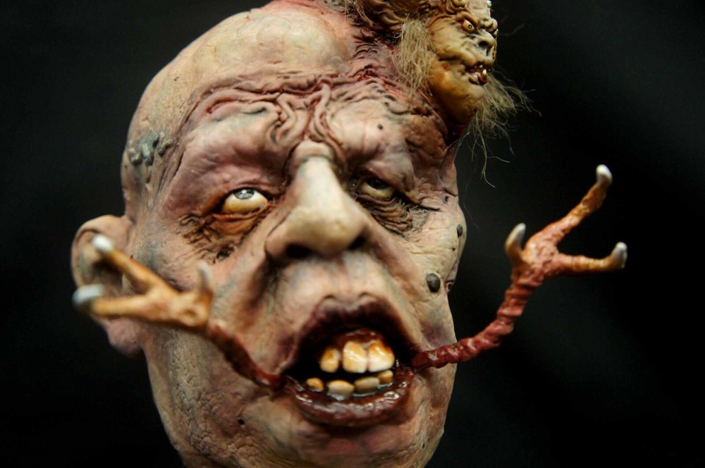 Voodoo 1:3 scale Head Art Statue Simon Lee Spiderzero