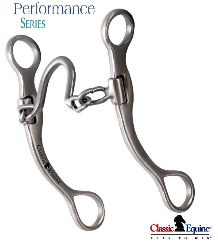 Ported Chain Performance Bit Copper Inlay by Classic Equine
