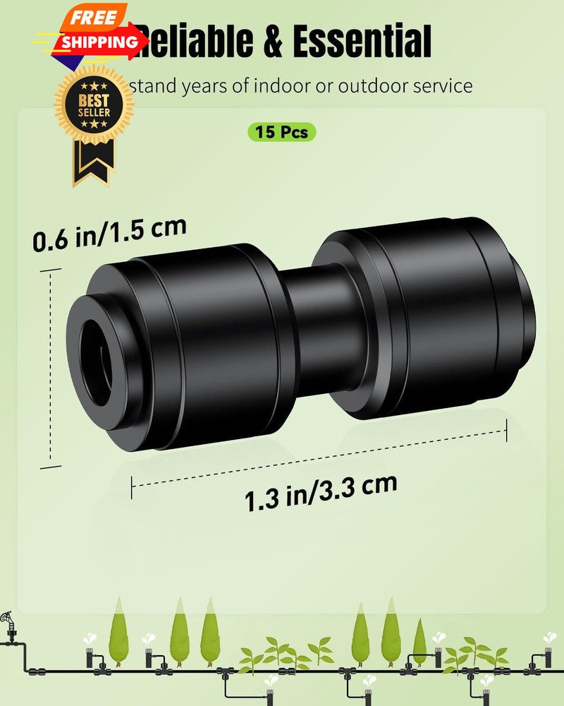 Pawfly 15 Pcs Quick Connect 1/4" 15pcs Nut Coupling, Coupling