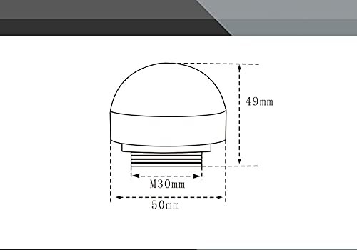 3W DC 24V Led Warning Light Flasher Machine Led Indicator Light Black