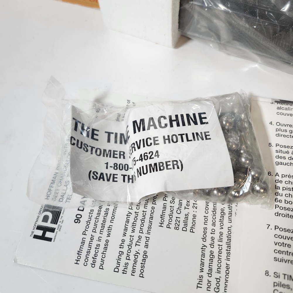 Time Machine Rolling Ball Kinetic Clock Hoffman Products DC Version New Open Box