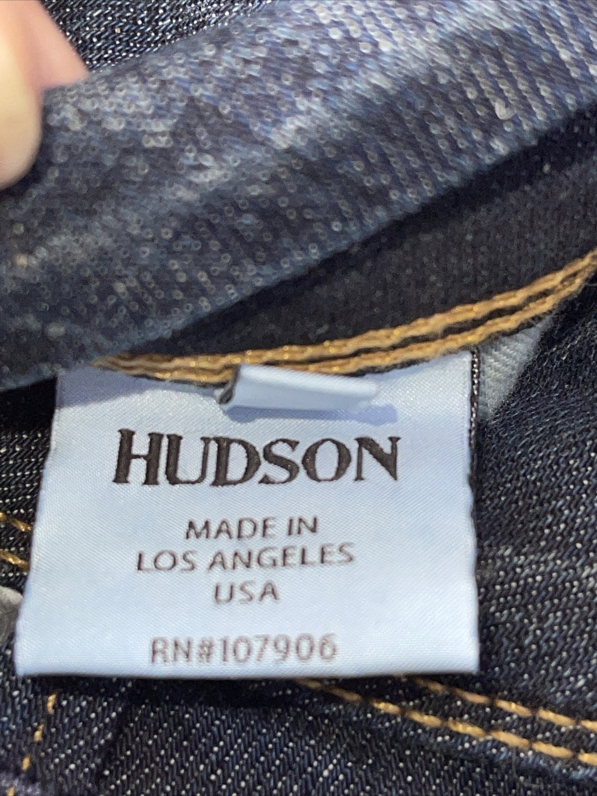 Hudson Jeans Women's Size 30 Denim Dark Blue Skinny Pants Double Fly Button