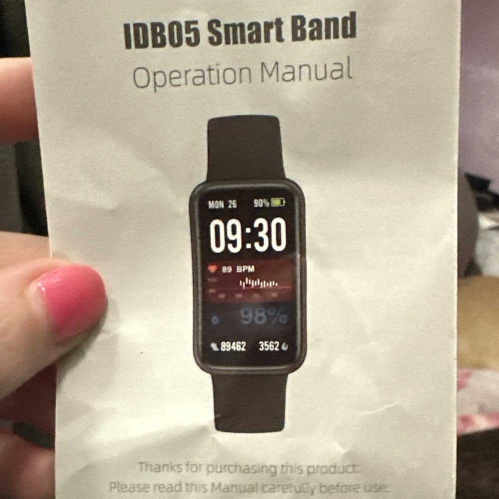 Purple Activity Tracker pedometer with Charging Cable