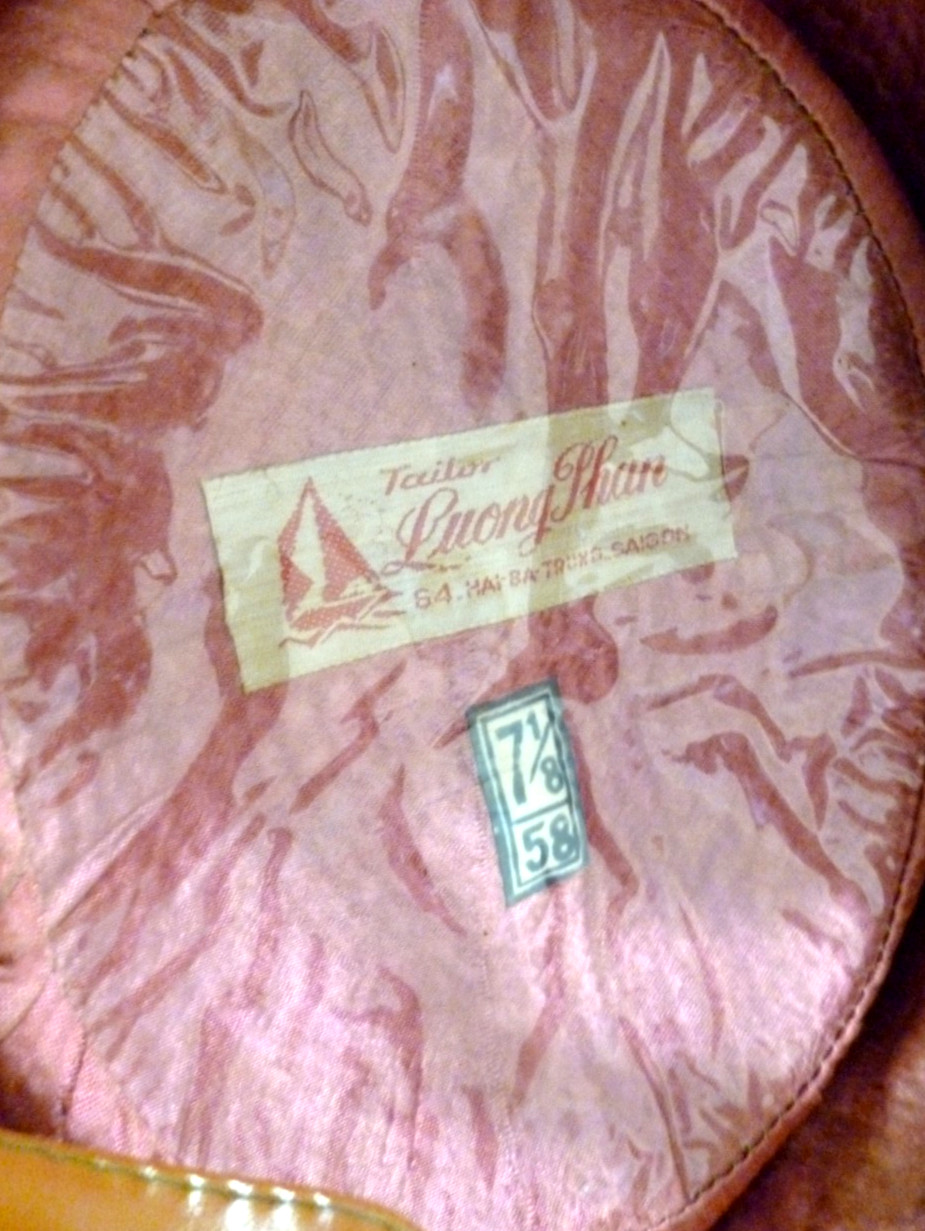 Vietnam 1960s Slouch Hat Commando Hat Size 7 1/4" by Tailor LUONG PHAN in Saigon