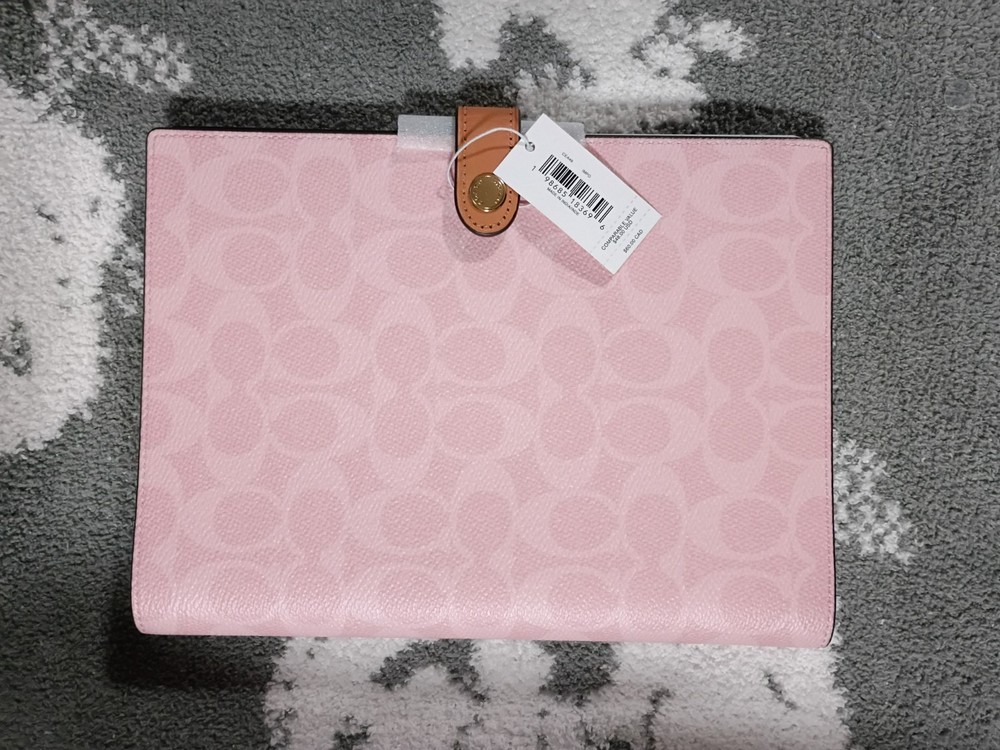 Coach Powder Pink Notebook & Pencil Case