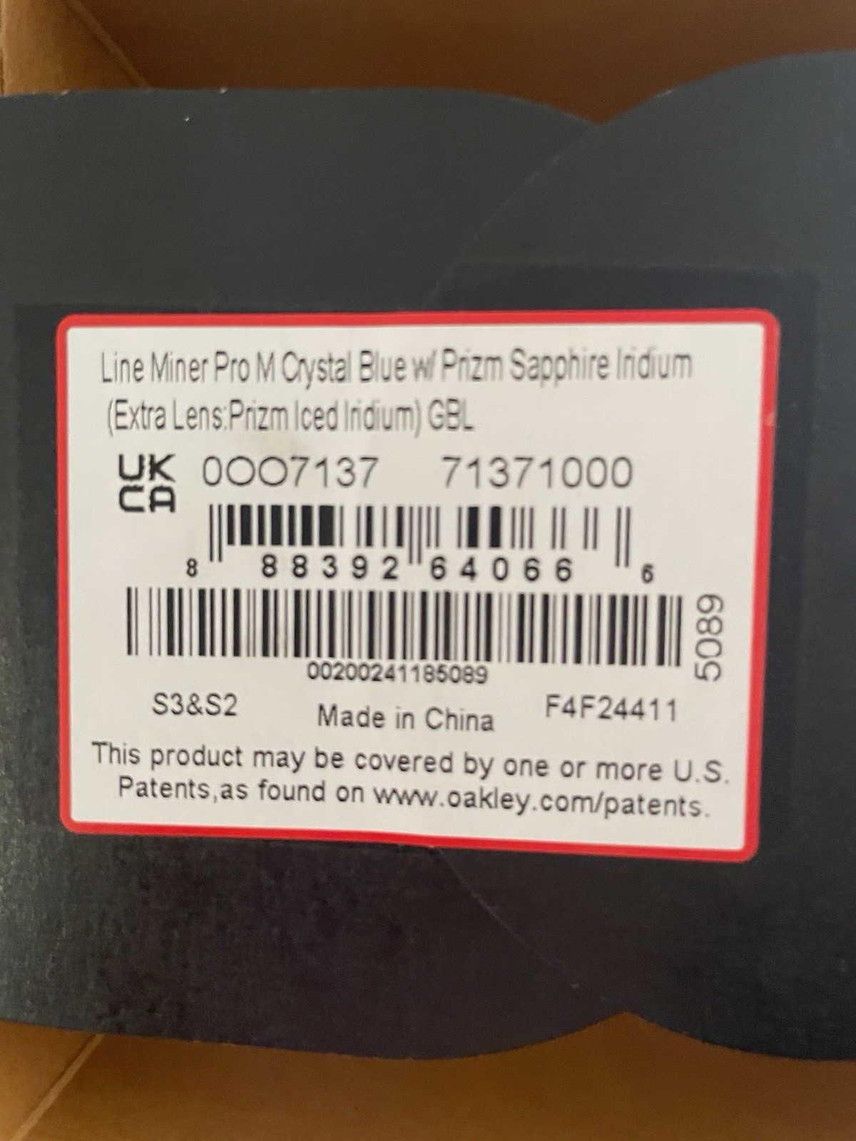 Oakley Line Miner Pro M Snow Goggles Sapphire prizm + Iced iridium