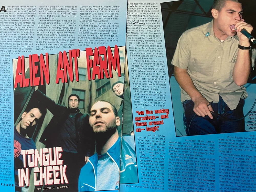 Alien Ant Farm, Two Page Vintage Clipping