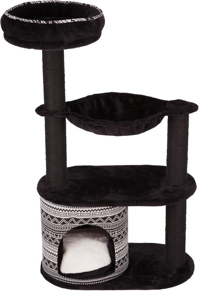 Giada Cat Tower Scratching Post, Condo with Removable Cushion, Hammock, Top Plat