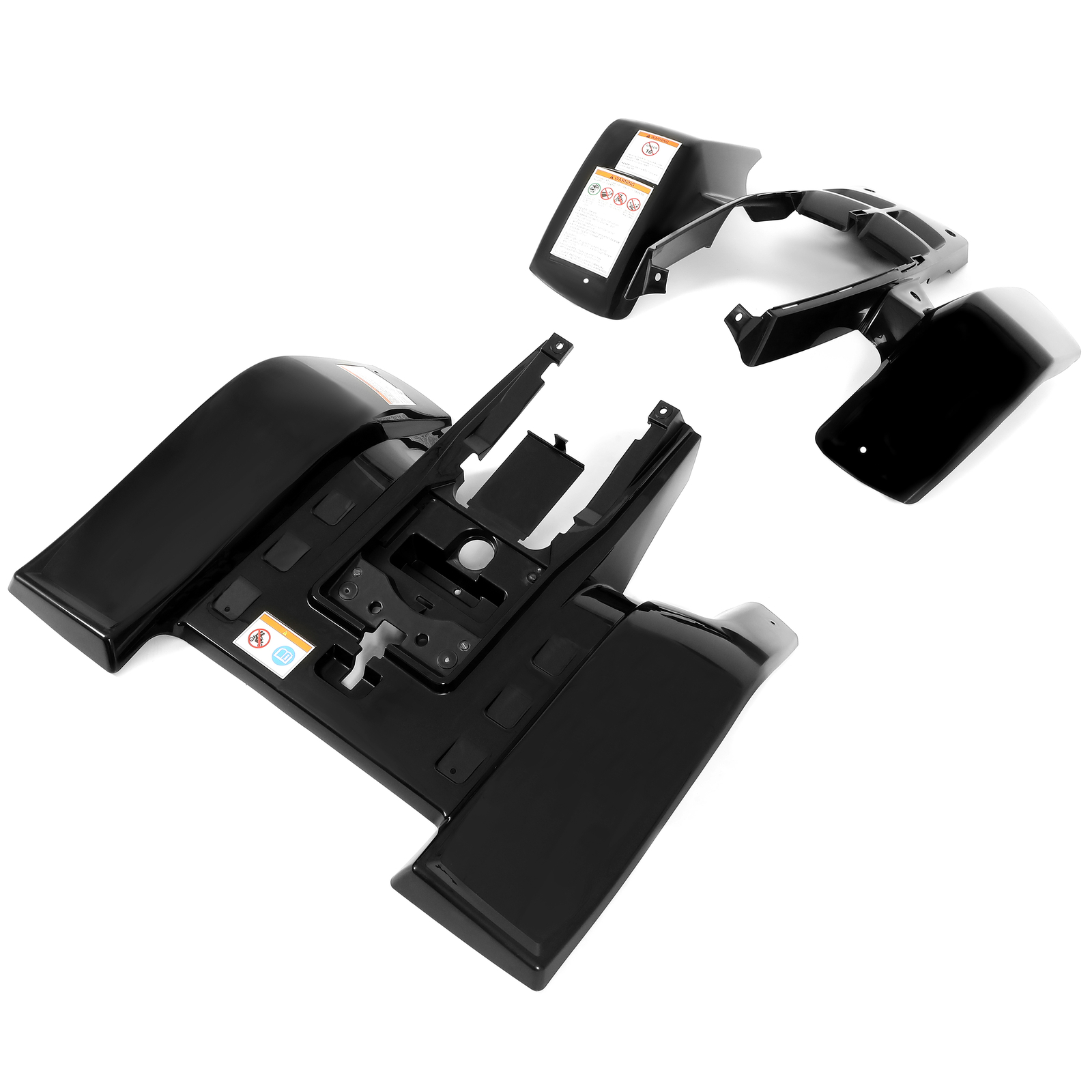 Front + Rear Fenders Plastic Body For 1987-2006 Yamaha Banshee 350 YFZ350 BLACK