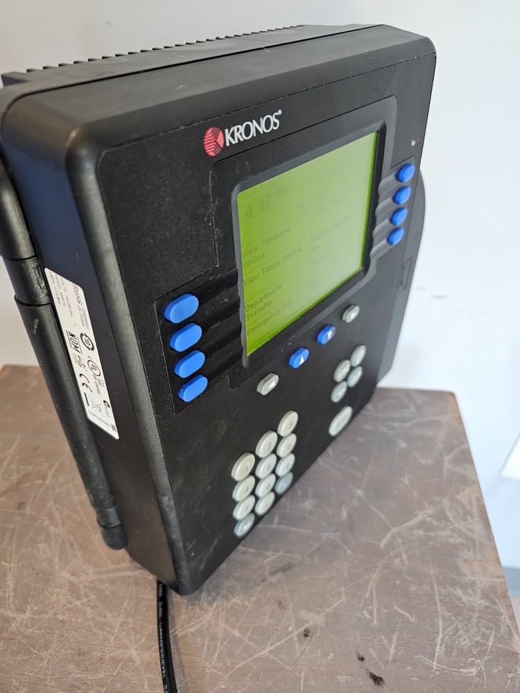 Kronos System 4500 Ethernet Time Clock (8602800-501) Working