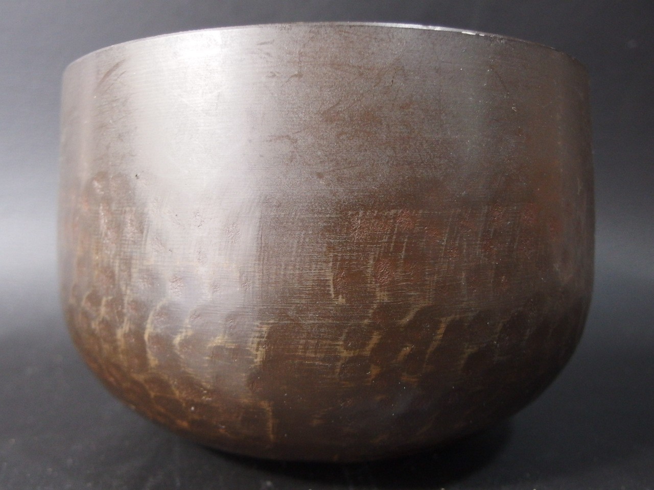 or2631 JAPANESE BUDDHIST SINGING BOWL ORIN GONG 7.1 inch / 18 cm Wide VINTAGE