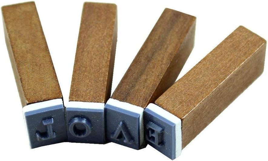 70pcs Alphabet Stamps Vintage Wooden Rubber Letter Number And Symbol Stamp Set