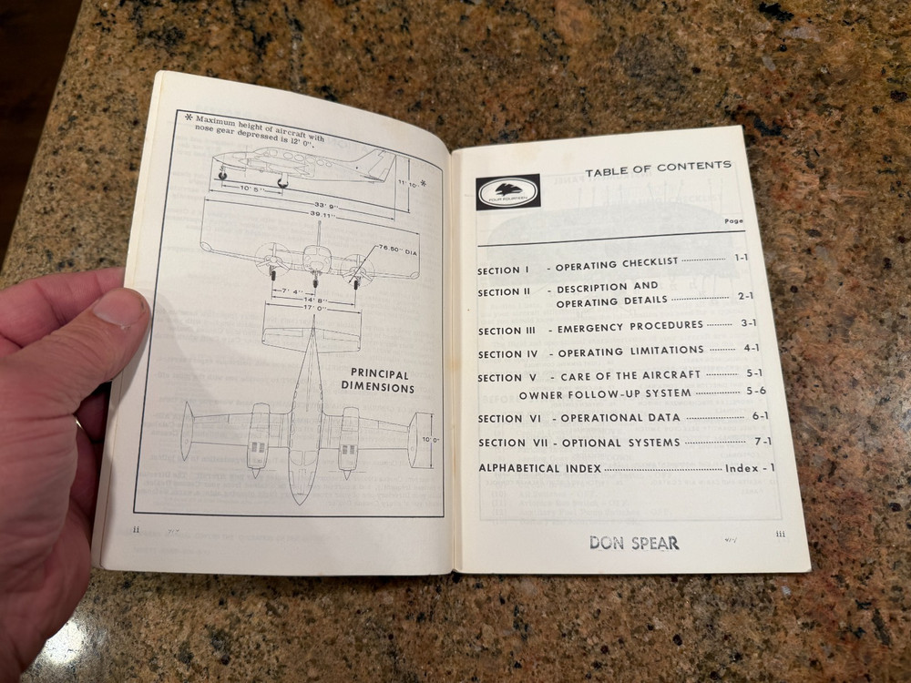 Cessna Model 414 Owner's Manual