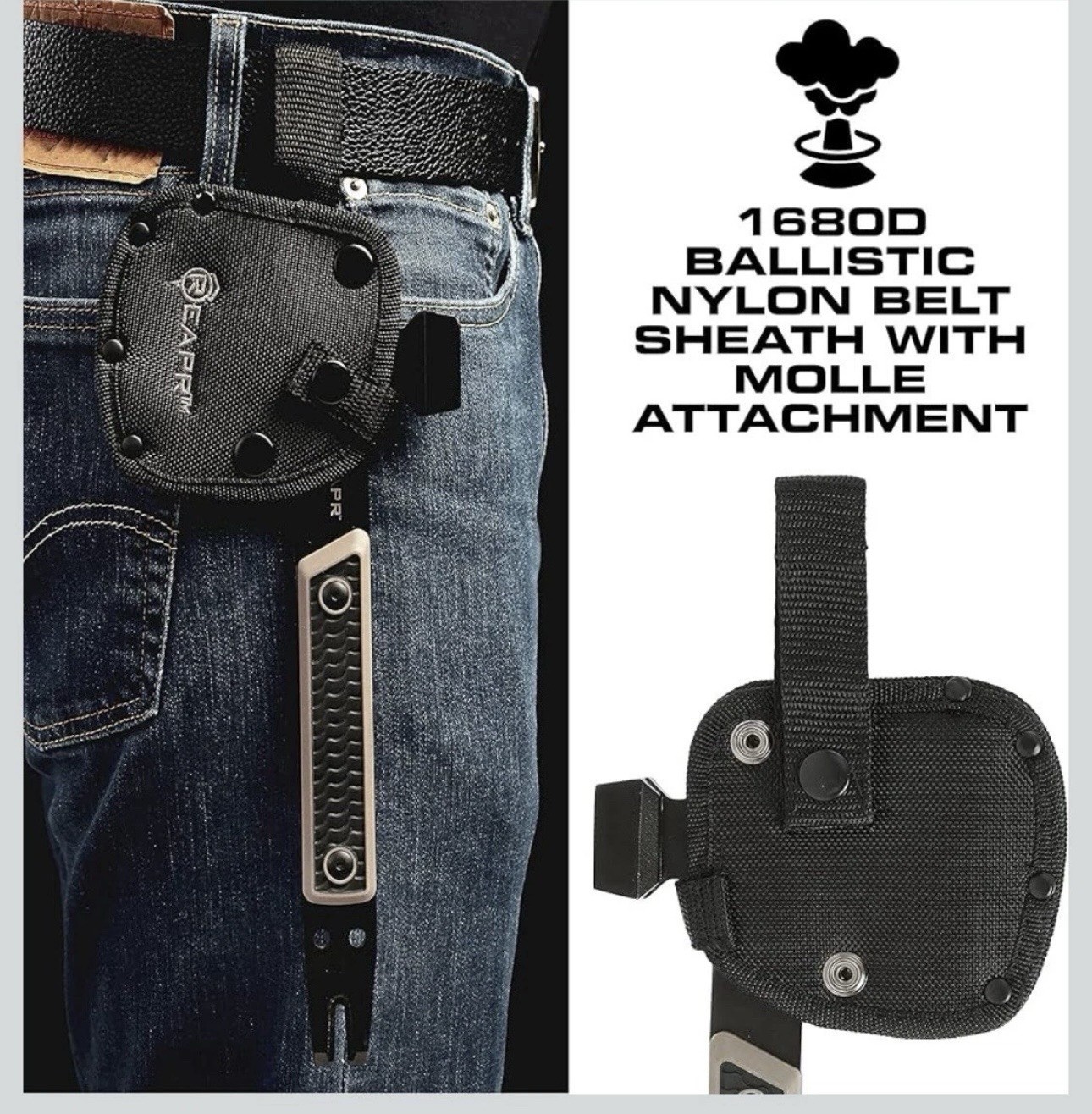 Reapr Versa Camp Ax Multi-tool 3" Blade 168OD Ballistic Sheath Camping Axe