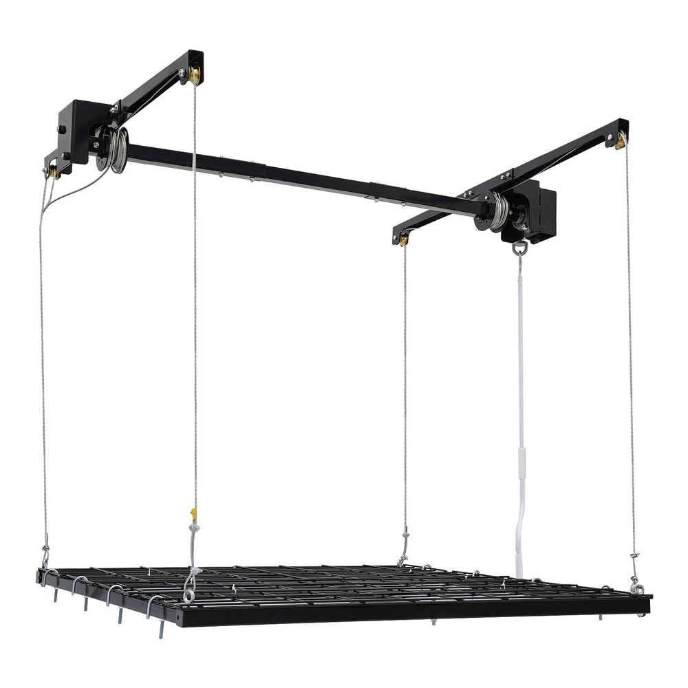 Overhead Garage Lifting Storage Rack Garage Storage Rack Adjustable Height