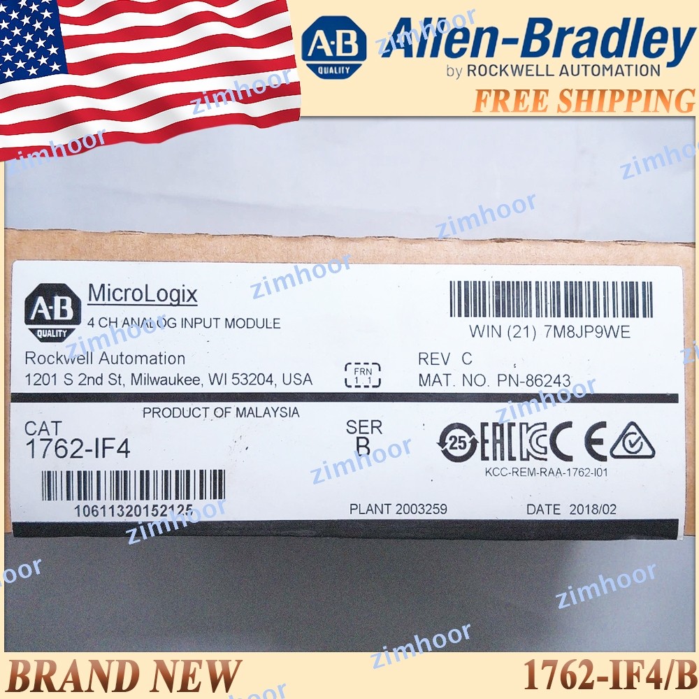 Sealed AB 1762-IF4/B AB MicroLogix Analog Input Module 1762IF4 serB