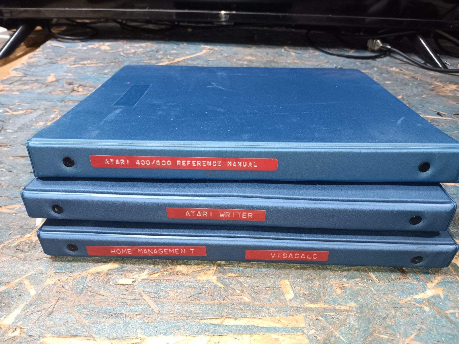 Atari 800 EXACT FLOPPY SYSTEM DISKS & MANUALS/BINDERS-BOTH TESTED-GOOD-SEE ALL