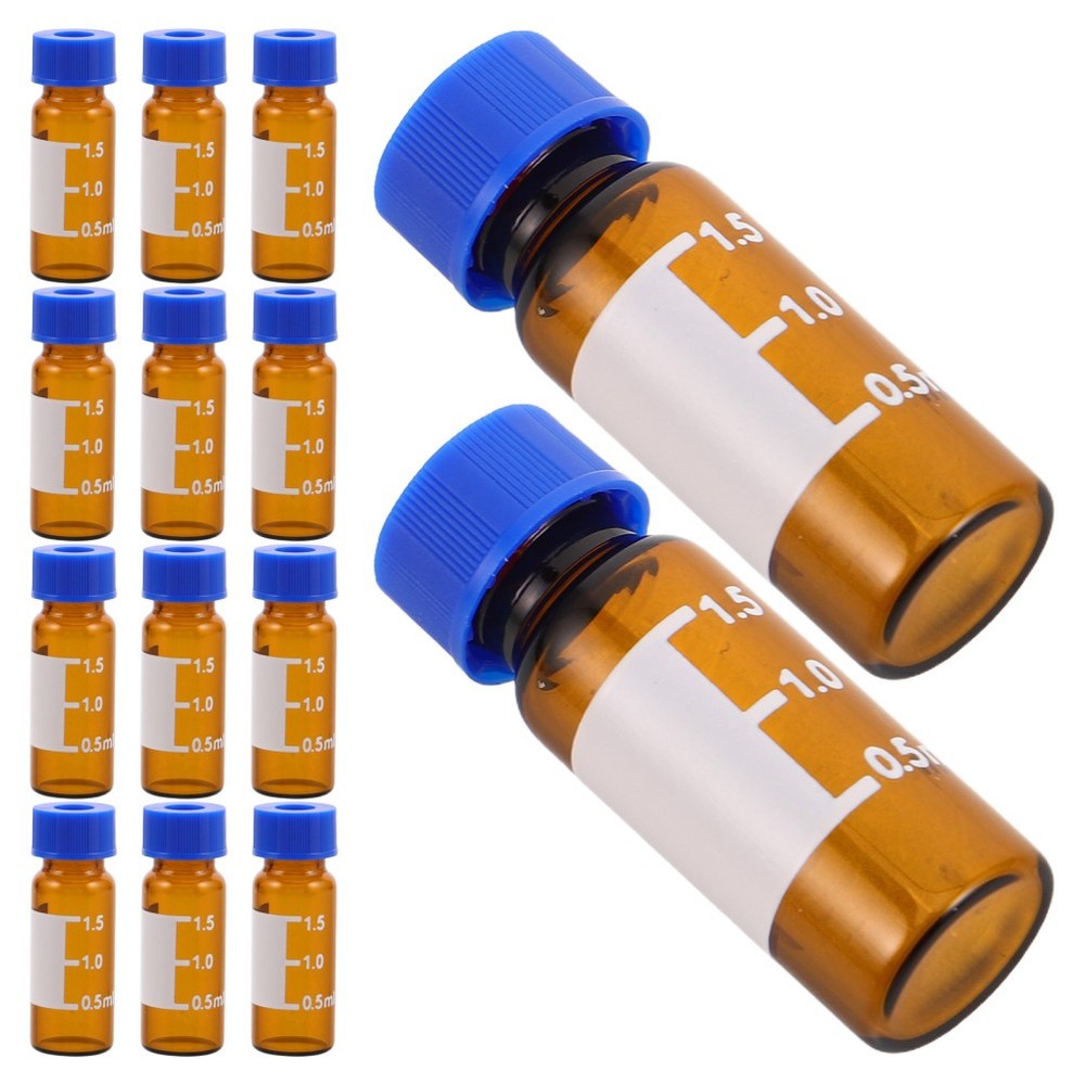 100 Pcs Small Sample Vials Laboratory Bottles Autosampler Analytical Sampling
