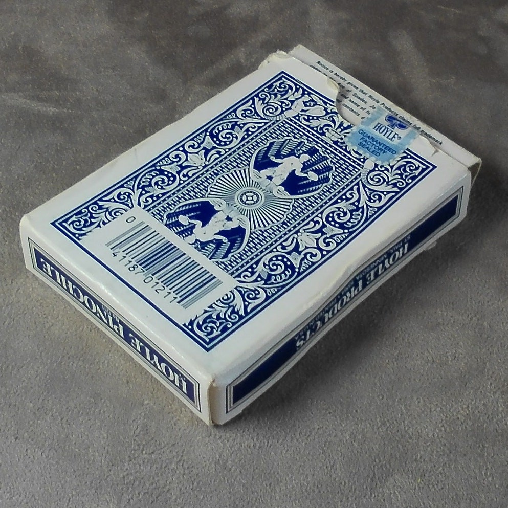 1983 Pinochle Playing Cards Complete Deck Stancraft Hoyle Shell Back Blue
