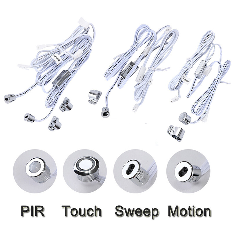 Touch IR Motion Sensor Switch 12-24V Door Induction Switch Closet Wardrobe Light