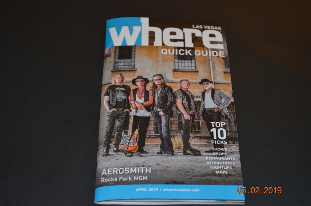 AEROSMITH ON LAS VEGAS WHERE MAGAZINE - QUICK GUIDE