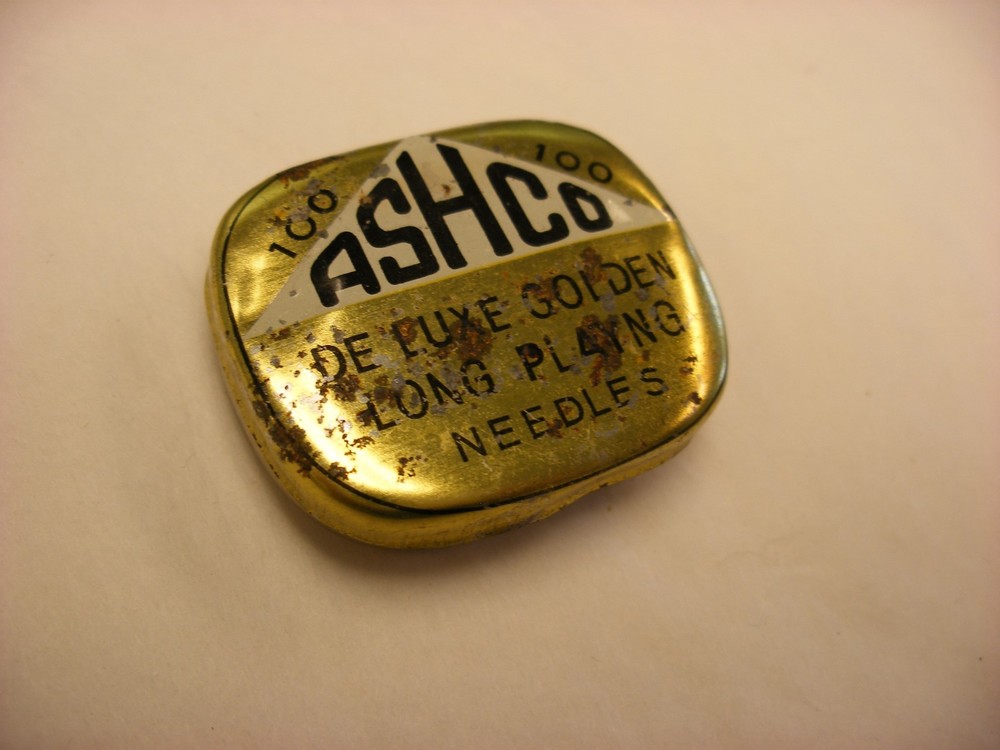 Phonograph Gramophone Needle Tin - Ashco