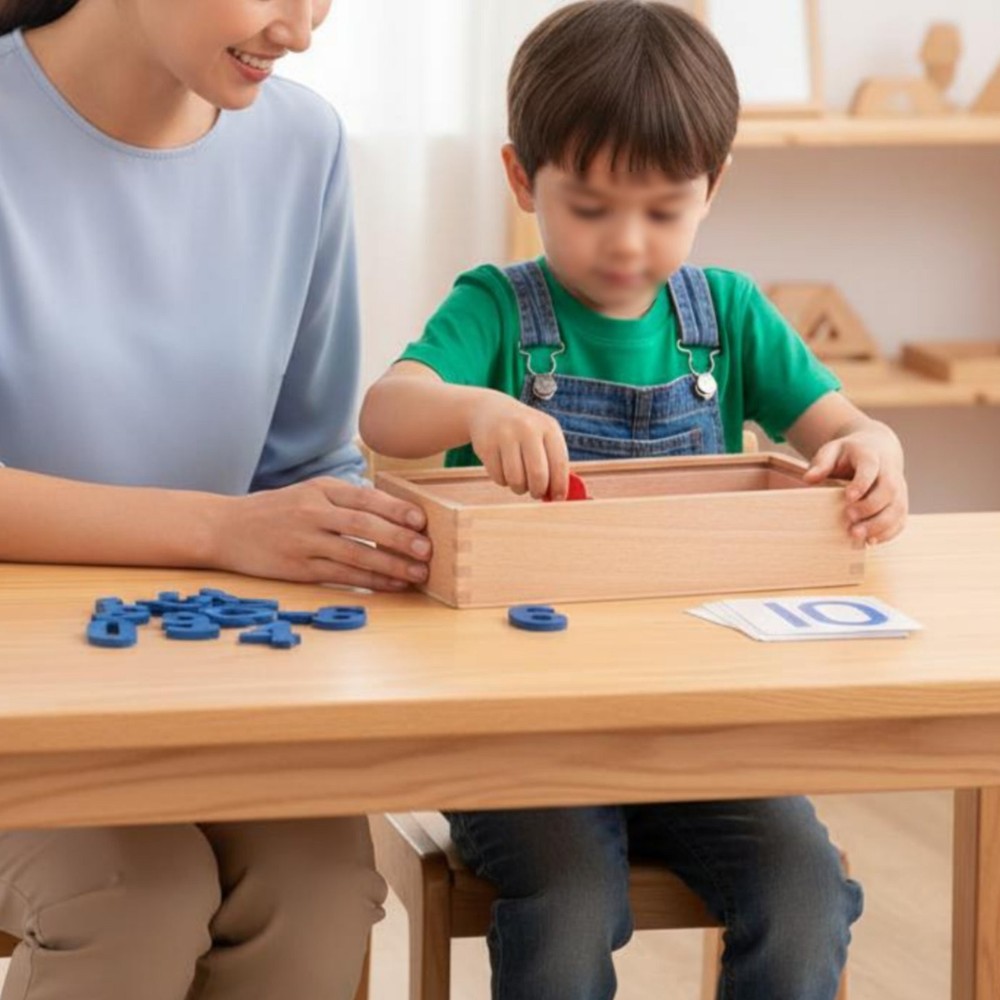 Child-Centered Numbers and Chips Set for Home School
