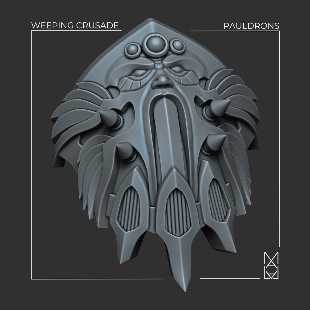 WEEPING CRUSADE CUSTODIAN PAULDRONS
