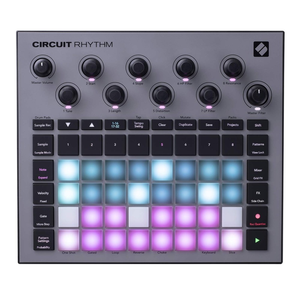 Novation Circuit Rhythm Beatmaking Sampler Groovebox Drum Machine Sequencer