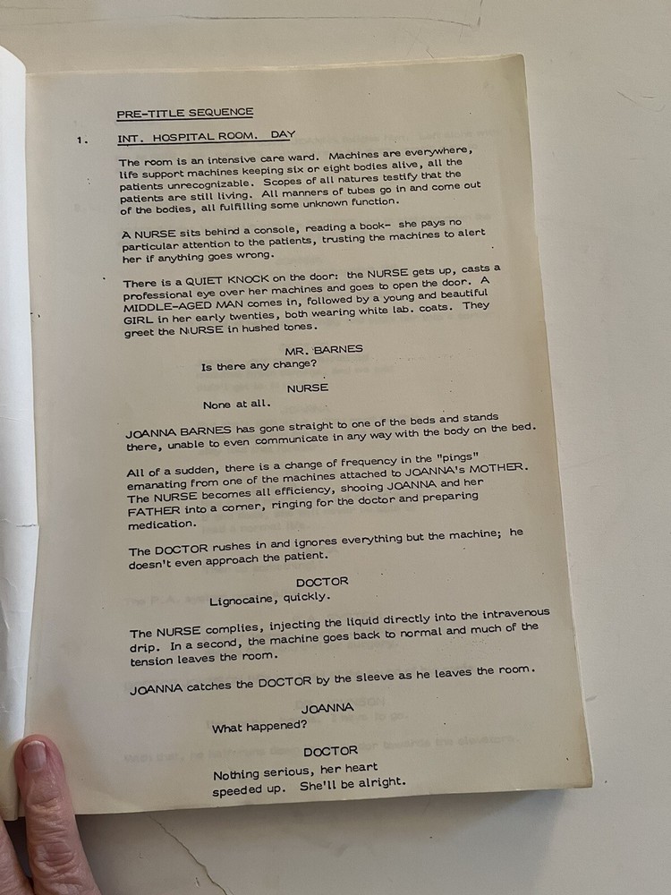 original script “The Pact” 1978 by Peter S. Jordan