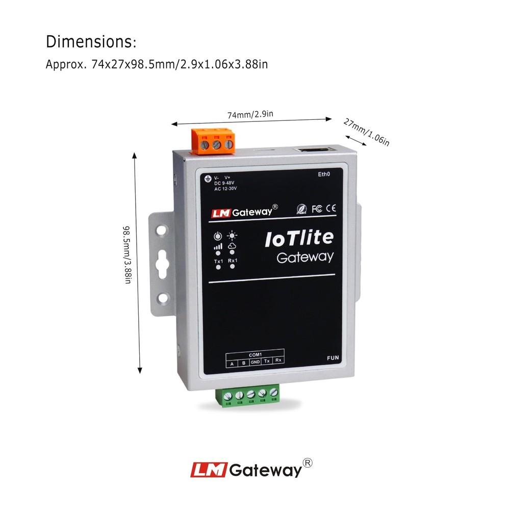 LM Gateway 101- IoTLite 、IoT Data to The Cloud，Support for Modbus, BACnet, OP...