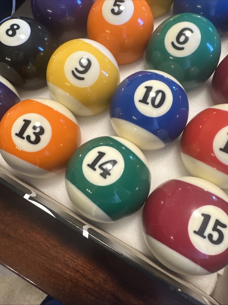 POOL BALLS 21/4" BILLIARD DELUXE POOL TABLE BALLS