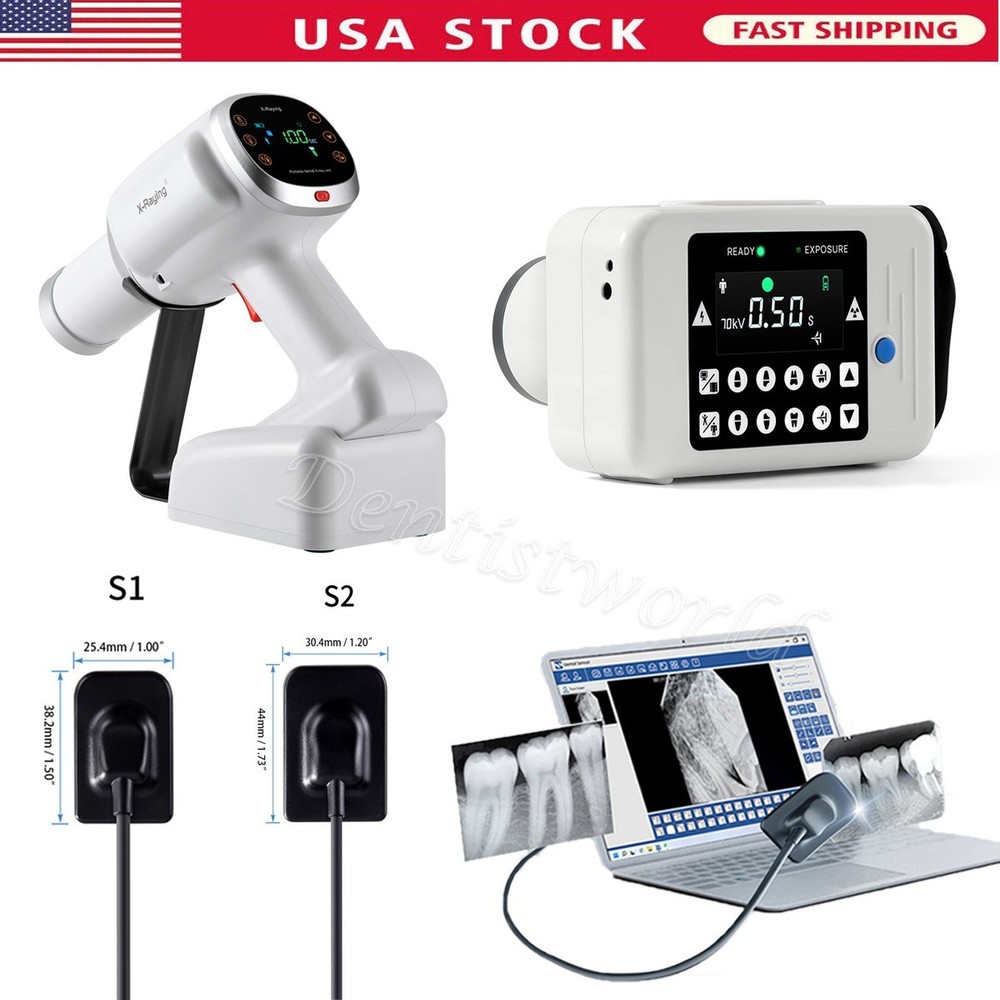 Portable Dental Unit Ray Mobile Digital Machine no Shield / Sensor Size1/2