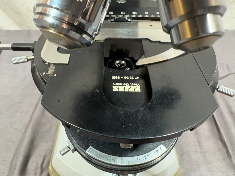 Zeiss West Germany Binocular/Monocula 3x Oculars 3x Objectives Light Microscope