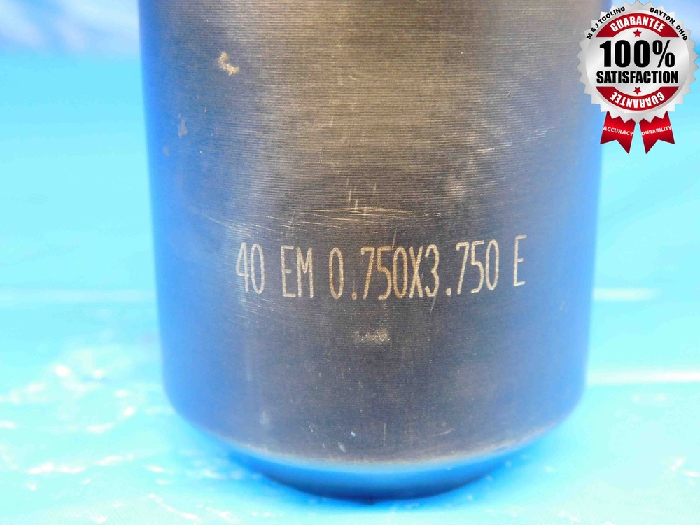 CAT40 PARLEC 3/4 I.D. SOLID END MILL TOOL HOLDER .75 40EM 0.75X3.750 E